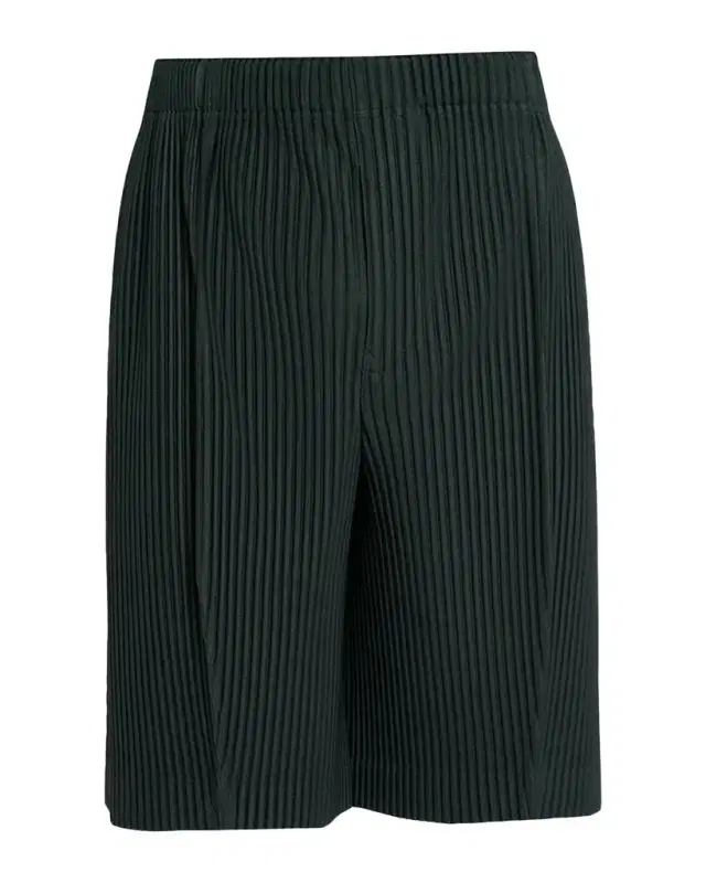 Homme Plissé Issey Miyake Men's Lace Grid Pleated Shorts