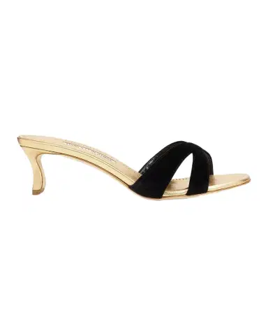 Manolo Blahnik Callydramu 50MM Slanted-Heel Sandals | Thumbnail 1 Manolo Blahnik Callydramu 50MM Slanted-Heel Sandals | Thumbnail 1
