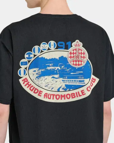 Rhude Men's Automobile Club Graphic T-Shirt | Thumbnail 5 Rhude Men's Automobile Club Graphic T-Shirt | Thumbnail 5