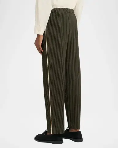 Homme Plissé Issey Miyake Men's Pleated Straight Leg Pull-On Pants | Thumbnail 3 Homme Plissé Issey Miyake Men's Pleated Straight Leg Pull-On Pants | Thumbnail 3