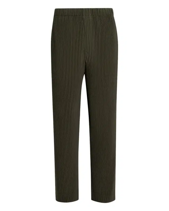 Homme Plissé Issey Miyake Men's Pleated Straight Leg Pull-On Pants