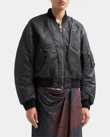 MM6 MAISON MARGIELA Reversible Bomber Jacket | Thumbnail 4 MM6 MAISON MARGIELA Reversible Bomber Jacket | Thumbnail 4