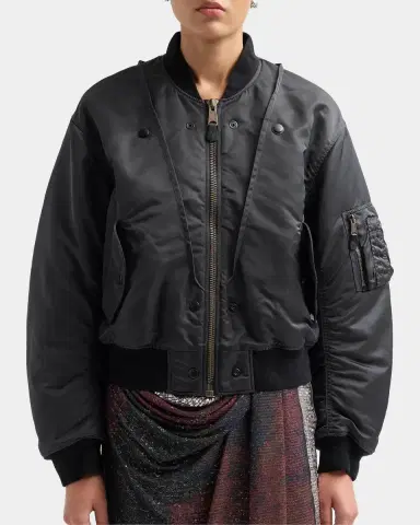 MM6 MAISON MARGIELA Reversible Bomber Jacket | Thumbnail 5 MM6 MAISON MARGIELA Reversible Bomber Jacket | Thumbnail 5
