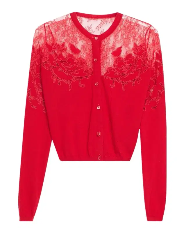 Ulla Johnson Talia Lace Wool Cardigan