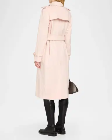 Burberry Kensington Double-Breasted Trench Coat in Brushed Cashmere | Thumbnail 3 Burberry Kensington Double-Breasted Trench Coat in Brushed Cashmere | Thumbnail 3