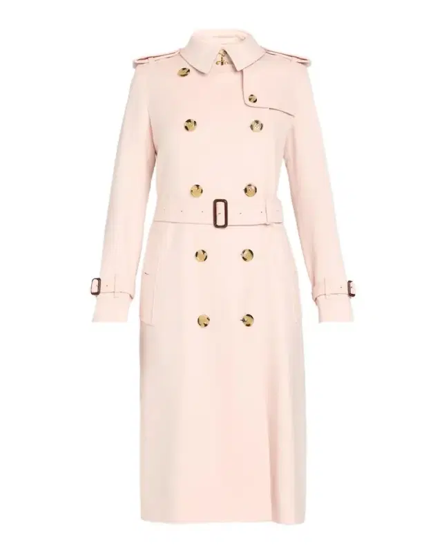Burberry Kensington Double-Breasted Trench Coat in Brushed Cashmere