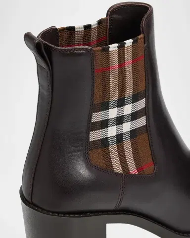 Burberry 70mm Hampstead Leather Chelsea Booties | Thumbnail 3 Burberry 70mm Hampstead Leather Chelsea Booties | Thumbnail 3