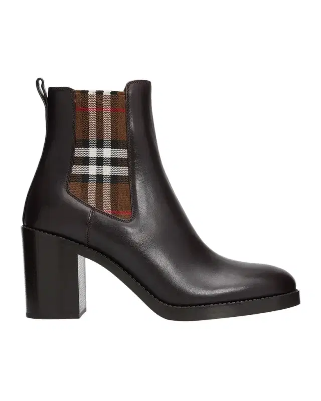 70mm Hampstead Leather Chelsea Booties