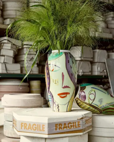 Tania Bulhoes Portrait Porcelain Vase | Thumbnail 2