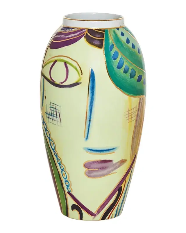 Tania Bulhoes Portrait Porcelain Vase