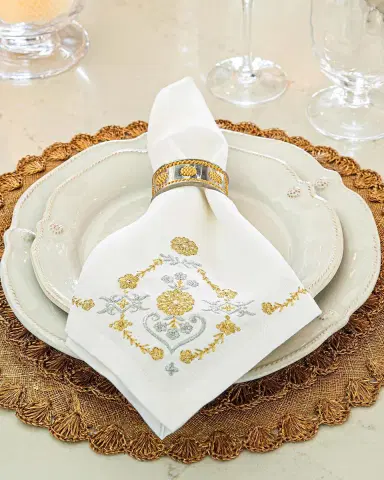 Juliska Heidi Embroidered Napkins, Set of 4 | Thumbnail 4