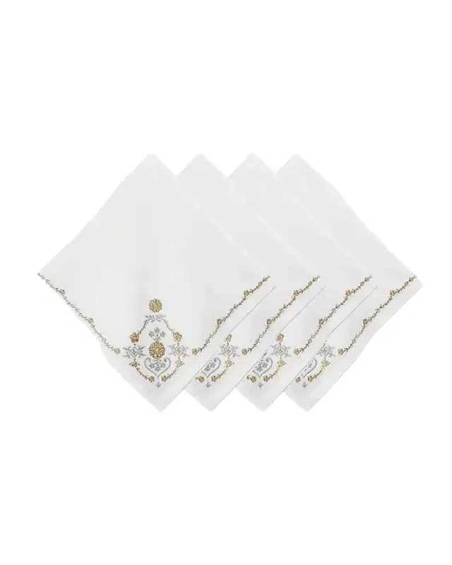 Juliska Heidi Embroidered Napkins, Set of 4