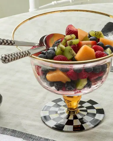 MacKenzie-Childs Courtly Check Glass Bowl | Thumbnail 2