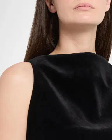 Brandon Maxwell Sable High-Neck Velvety Mini Dress | Thumbnail 5 Brandon Maxwell Sable High-Neck Velvety Mini Dress | Thumbnail 5