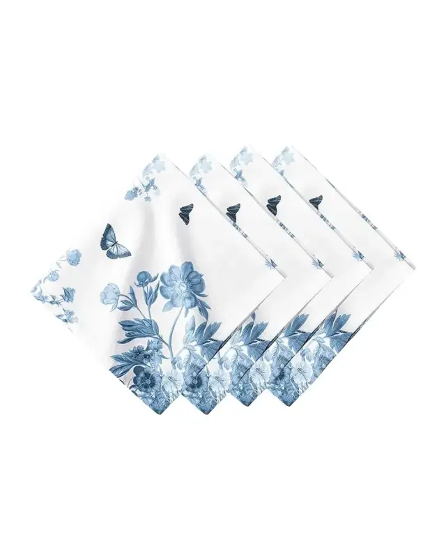Juliska Field of Flowers Chambray Napkins, Set of 4