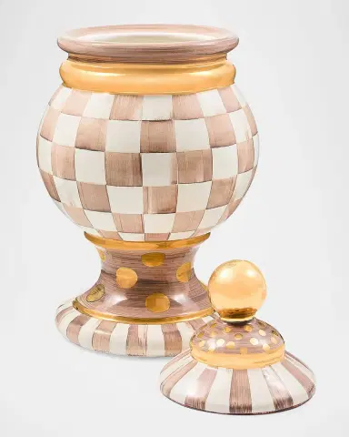 MacKenzie-Childs Check Ceramic Storage Container | Thumbnail 2
