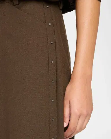 Vince Studded Mid-Rise Wide-Leg Trousers | Thumbnail 5 Vince Studded Mid-Rise Wide-Leg Trousers | Thumbnail 5