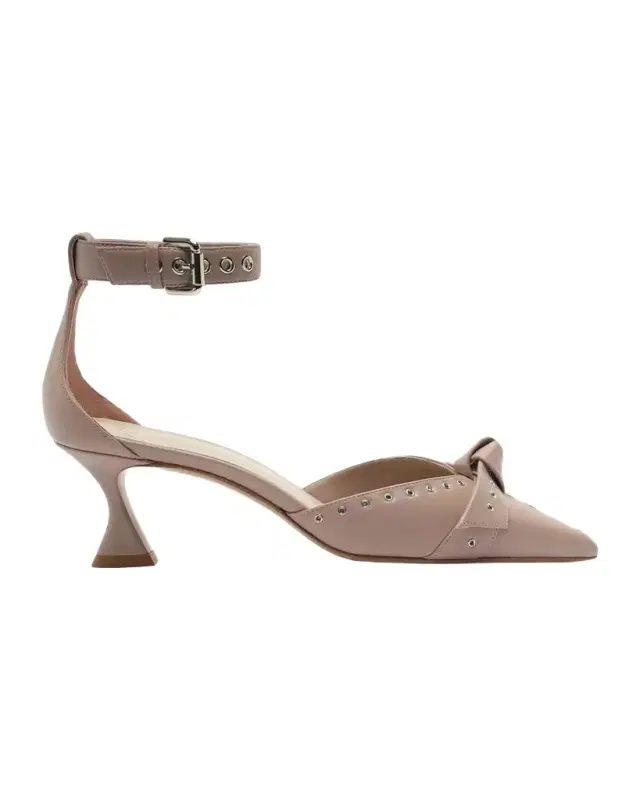 Alexandre Birman 60mm Clarita Grommet Leather Pumps