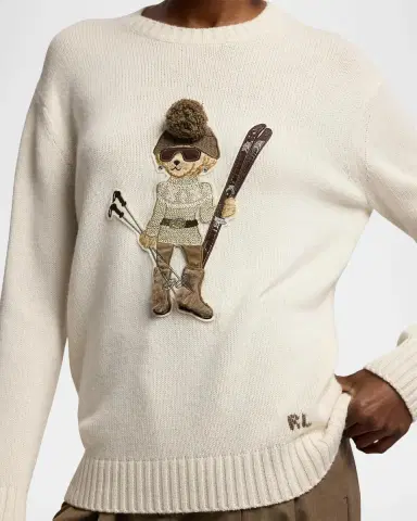 Ralph Lauren Collection Holiday Polo Bear Cashmere Sweater | Thumbnail 5