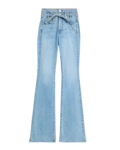 Veronica Beard Beverly Belted High-Rise Flare Jeans | Thumbnail 1 Veronica Beard Beverly Belted High-Rise Flare Jeans | Thumbnail 1