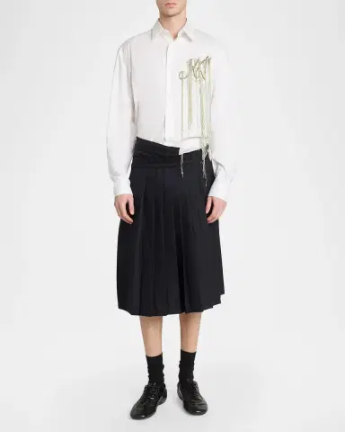Dries Van Noten Caper Embellished Cotton Poplin Shirt | Thumbnail 2