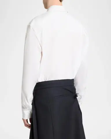 Dries Van Noten Caper Embellished Cotton Poplin Shirt | Thumbnail 3