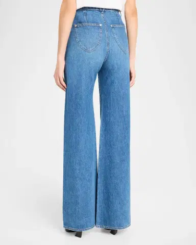 Veronica Beard Grant Western Wide-Leg Jeans | Thumbnail 3 Veronica Beard Grant Western Wide-Leg Jeans | Thumbnail 3