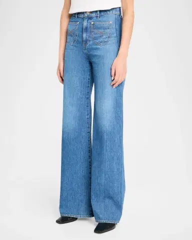 Veronica Beard Grant Western Wide-Leg Jeans | Thumbnail 4 Veronica Beard Grant Western Wide-Leg Jeans | Thumbnail 4