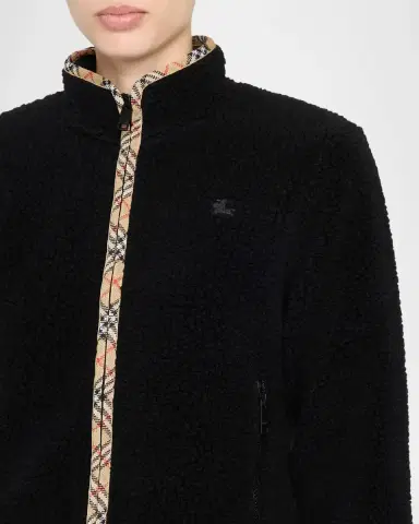 Burberry Check Cashmere Cardigan | Thumbnail 5