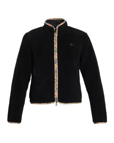 Burberry Check Cashmere Cardigan | Thumbnail 1