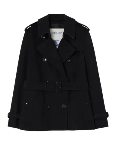 Burberry Kensington Belted Cashmere Short Trench Jacket | Thumbnail 1