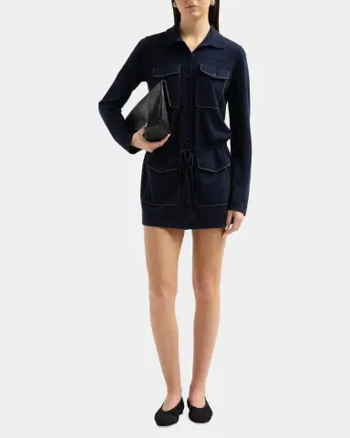 Guest In Residence Industry Cashmere Drawstring Mini Dress | Thumbnail 2