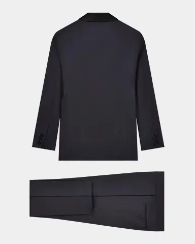 Emporio Armani Men's Wool Stretch Tuxedo with Satin Shawl Lapels | Thumbnail 7