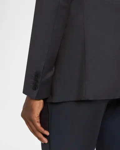 Emporio Armani Men's Wool Stretch Tuxedo with Satin Shawl Lapels | Thumbnail 9