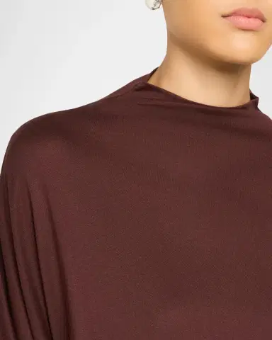Vince Draped Funnel-Neck Dolman-Sleeve Top | Thumbnail 5 Vince Draped Funnel-Neck Dolman-Sleeve Top | Thumbnail 5