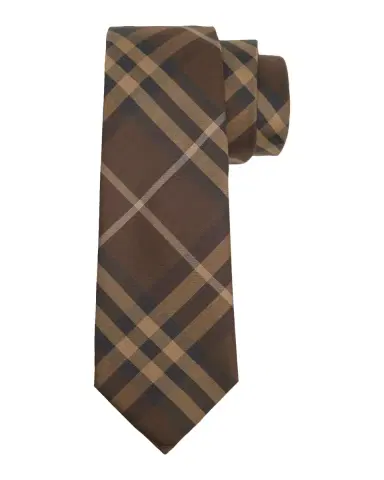Burberry Men's Check Silk Tie | Thumbnail 2 Burberry Men's Check Silk Tie | Thumbnail 2