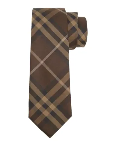 Burberry Men's Check Silk Tie | Thumbnail 1 Burberry Men's Check Silk Tie | Thumbnail 1