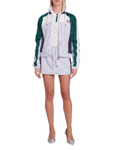 Casablanca Pinstripe Paneled Track Jacket | Thumbnail 2