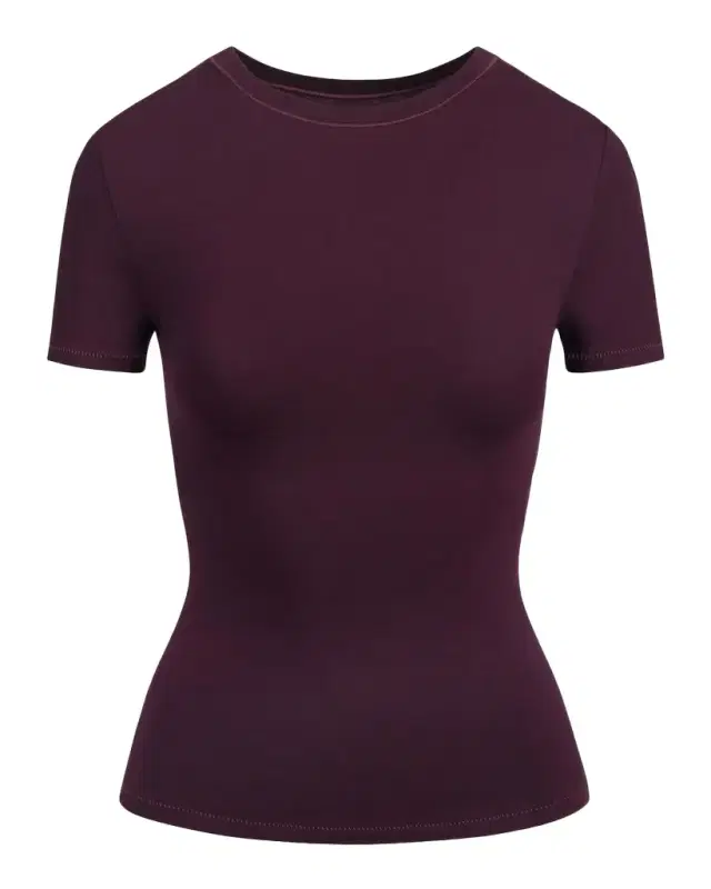 Skims Cotton Jersey Crewneck T-Shirt