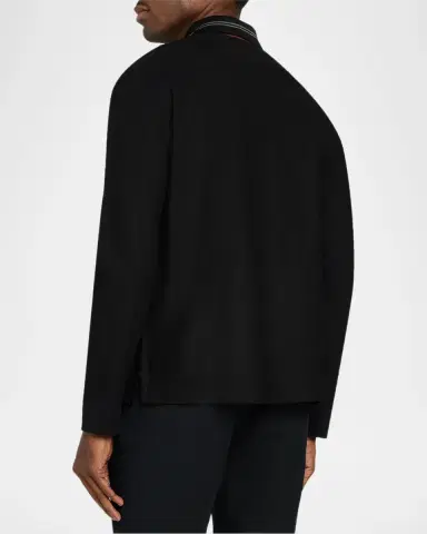 Burberry Men's Pelham Half-Zip Polo Sweater | Thumbnail 3 Burberry Men's Pelham Half-Zip Polo Sweater | Thumbnail 3