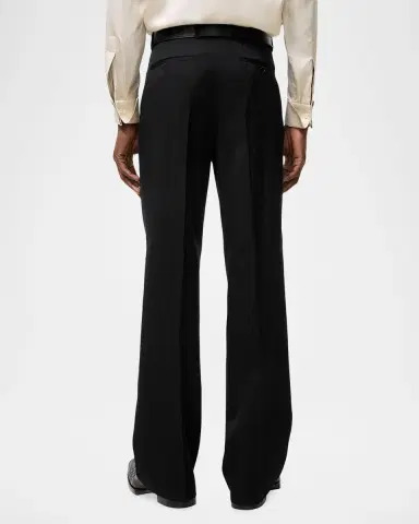 Burberry Men's Irvine Wool Relaxed Fit Trousers | Thumbnail 3 Burberry Men's Irvine Wool Relaxed Fit Trousers | Thumbnail 3
