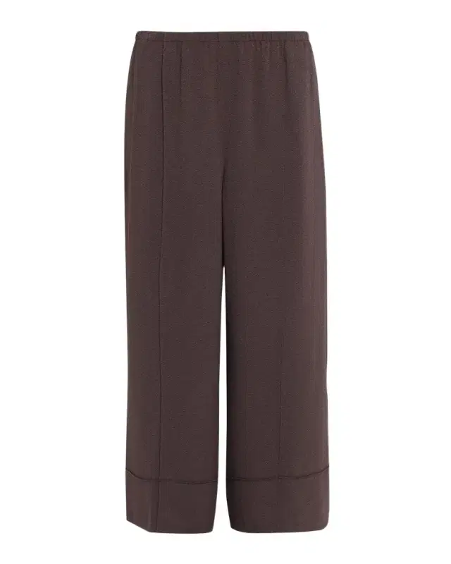Theory Crop Pintuck Wide-Leg Pants