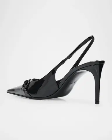 Gucci 80mm Donna Patent Leather Slingback Pumps | Thumbnail 4 Gucci 80mm Donna Patent Leather Slingback Pumps | Thumbnail 4