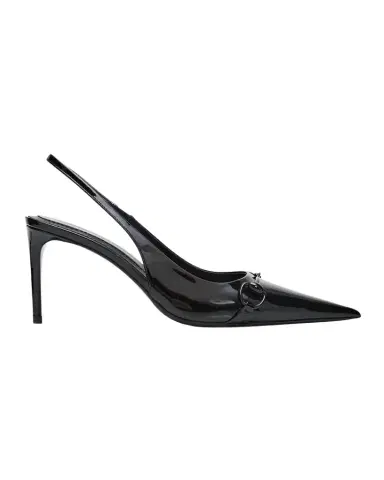Gucci 80mm Donna Patent Leather Slingback Pumps | Thumbnail 1 Gucci 80mm Donna Patent Leather Slingback Pumps | Thumbnail 1