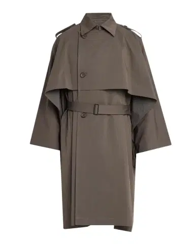 Issey Miyake Men's Overlap Cotton-Blend Cape Coat | Thumbnail 1 Issey Miyake Men's Overlap Cotton-Blend Cape Coat | Thumbnail 1