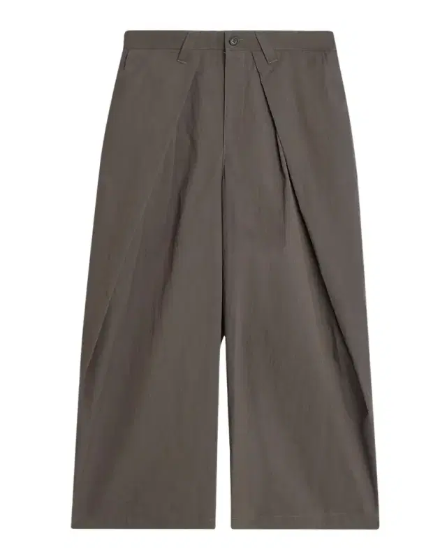 Issey Miyake Men's Overlap Cotton-Blend Wide-Leg Pants
