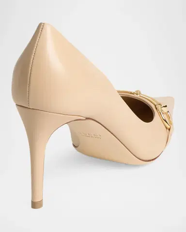 Gucci Donna 80MM Leather Pumps | Thumbnail 2 Gucci Donna 80MM Leather Pumps | Thumbnail 2