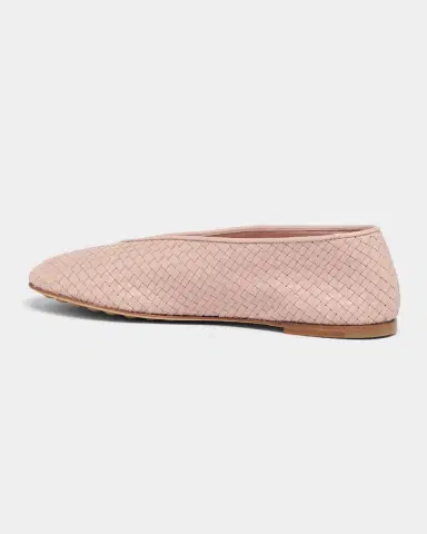 Bottega Veneta Micro Woven Nappa Leather Ballerina Flats | Thumbnail 2
