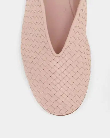 Bottega Veneta Micro Woven Nappa Leather Ballerina Flats | Thumbnail 3