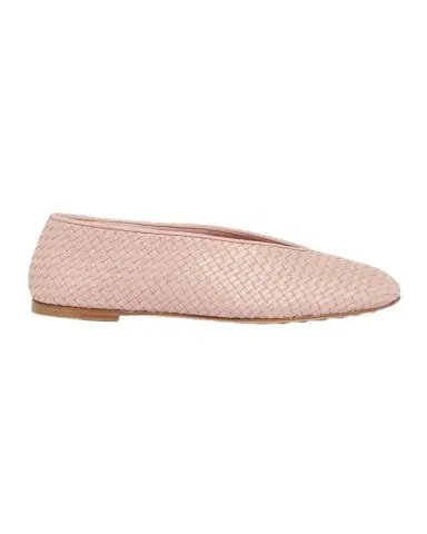 Bottega Veneta Micro Woven Nappa Leather Ballerina Flats | Thumbnail 1